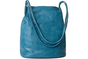 Woodland Leathers Women's Medium Size Vegan Leather Hobo Bucket Tote Handbags For Women - Elegant Black Handbag With Long Straps, Stylishly Spacious Designer Elegance bags for women