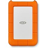 LaCie Rugged Mini 1TB USB 3.0 Portable 2.5 inch External Hard Drive for PC and Mac, Orange / Grey
