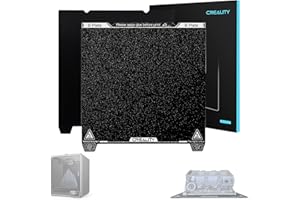 LOKKR Creality Upgraded K1 Max Frosted PEI Build Plate Kit (315 x 310 mm), Magnetic Flexible Steel Plate, 3D Printer Platform for K1 Max/CR-10 Smart/Pro/Ender-3 Max/Max Neo/10S PRO/10 V2/V3/CR-X/Pro/10S PRO