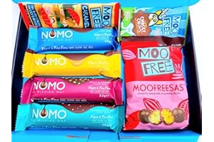 NOMO Chocolate Selection Hamper Gift Box | Moofreesas, Free From, Dairy Free, Organic, Gluten Free & Vegan | Budget Friendly | Hamper Exclusive To INTERGALACTIC SWEETS