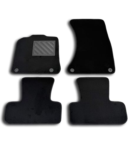 Kit Tapis De Sol Et Coffre OMAC Pour Audi Q5 (2008-2017) - TPE Noir, Protection 3D Haute Bordure
