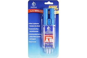 XUDOAI, Resina Epossidica, Adesivo per Iniezione Trasparente, Riparazione legno, Plastica, Vetro, 25ml