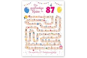 ‎FESTYSPARK FestySpark Geschenke zum 87 Geburtstag Frau und Mann - Geschenke für Frauen ab 87 Jahre - Schöne Geburtstagskarte 87 Mann und Frau - Geburtstagsdekoration 87 Geburtstag Männer und Frauen - Karte 1938