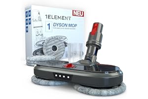 1ELEMENT Mop Attachment for Dyson Vacuum Cleaner [V15, V11, V10, V8, V7] Electric Mop Attachment with Water Tank - Simultaneous Wet Mop & Vacuum - Wet Mop Accessories Detect Extra Absolute Animal