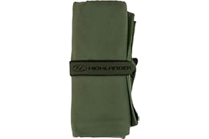 HIGHLANDER Microfibre Lightweight Compact Ultra Soft Quick Dry Towel with Carry Bag - Anti-Microbial Absorbent Towel - Ideal for Travel, Fitness, Beach, Gym, Backpacking, Camping, Swimming, Hiking, Sports and Holidays