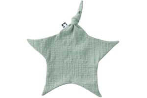 Julius Zöllner Schnuffeltuch aus 100 Prozent Musselin-Baumwolle, 35 cm, OEKO-TEX STANDARD 100, Made in Germany, Grün