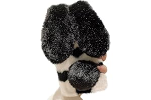 Tivenfezk Nadoli Hase Pelz Hülle für Samsung Galaxy A55 5G,3D Kaninchen Ohr Case Warme Flauschige Plüsch Schutzhülle Handy Schale Tasche Soft Bunny Cover