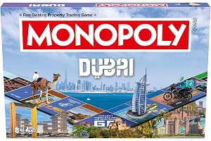 Winning Moves Monopoly Dubai UAE Official Series 2, Board Game, New Edition, Family Game, Trading Game, Gift