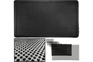 LUCA HOME - Felpudo Entrada Casa 70x120cm - Felpudo Goma Picos Negro para Exterior e Interior - Alfombra Goma con puas Antideslizante - Fácil Limpieza Lluvia