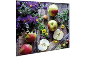 SEMUP Plateau de protection universel pour plaques de cuisson en verre trempé de 4 mm, pour verre, céramique, induction 1 Pi?ces 60 x 52 cm | Planche ? Découper | protection murale en verre dans la cuisine
