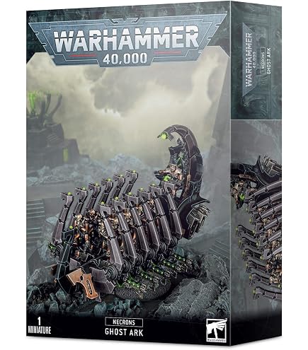 Games Workshop Warhammer 40k – Necron Chronomancien, Kit Plastique 17 Pièces, Base 40 Mm, Choix De Têtes, Armes
