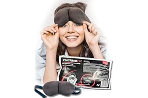 THERMODR Heated Eye Mask for Dry Eyes, Blepharitis & Stye Treatment – Warm Compress for Puffy & Tired Eyes – Microwave Eye Mask with Soft Fleece & Elastic Strap – Mask for Conjunctivitis