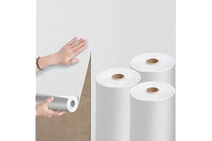 Anttyscar White Thicken Self Adhesive Wallpaper 3D Thermal Insulating Peel and Stick Wallpaper Thermal Insulating Wall Panels Stick On Wall Covering Kitchen Removable Furniture Sticker 3Roll