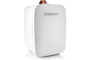 Subcold Pro10 Luxury Mini Fridge Cooler | Compact 10L Portable Small Fridge 12V & 240V | Efficient, Quiet Cooling System | Ideal for Bedroom, Office, Beauty & Car | (White)