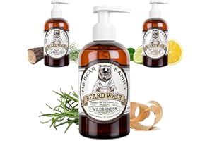 ‎MR BEAR FAMILY Mr Bear Family Natürliches Bartshampoo für Männer 250ml - Wilderness - mehr Feuchtigkeit für einen volleren, gesünderen Bart - 2-in-1 Bartseife und Bart Conditioner - Bart Shampoo Herren