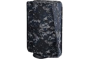 playvital Staubhülle für ps5,Staubschutze Hülle Spritzwasserdichte Tasche,Schutzhülle Abdeckung Case für PS5 Konsole Digital Edition&Regular Edition(Urban Digital Camo)