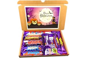 THE SWEET SHOPPE Medium Chocolate Hamper Sweet Box, Halloween Sweet Box, Present for Halloween, Letterbox Friendly, For All