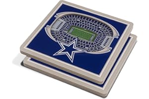 YouTheFan NFL 3D Team StadiumViews 4x4 Coasters - Set of 2