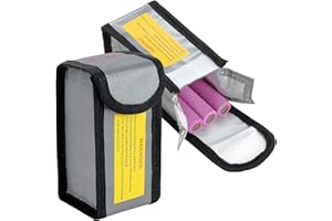 TsunNee 2 szt. Bezpieczna torba na baterie Lipo LiPo, ognioodporna torba ochronna, przeciwwybuchowa obudowa ochronna, modułowa torba ochronna do ładowania baterii, worek ochronny