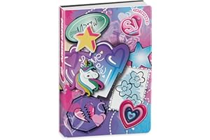 SJ GANG STYLE JAM GANG Diario Scuola Datato Standard 10 Mesi,Multicolore,Unicorno, Accessori Zaino, Bambina