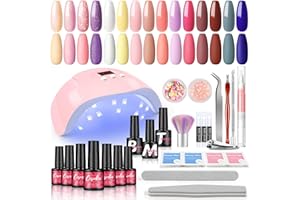 ‎COSCELIA COSCELIA UV Nagellack Set mit Lampe 36W, 15 Farben Gel Nagellack Set Nagelset Gelnägel Starterset Komplettes Maniküre Set Geschenk für Frauen