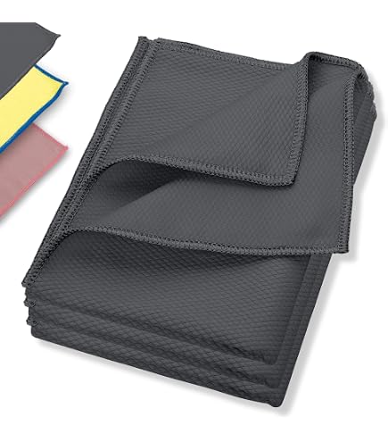 ELEXACLEAN Microvezel Polijstdoeken – Set Van 2 Stuks, 40x40 Cm, Randloos En Krasvrij, Geschikt Voor Autolak, Interieur, Meubels En Huishouden