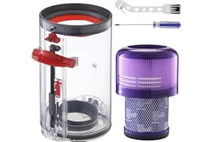 CAIXINYI Contenitore Serbatoio Per Dyson V11 Ricambi V15 SV14 SV15 SV17 SV22 Polvere Raccogli Filtri Filtro, Contenitori Cilindro Pattumiera Accessori Ricambi per Dyson No.970050-01 e 965443-01
