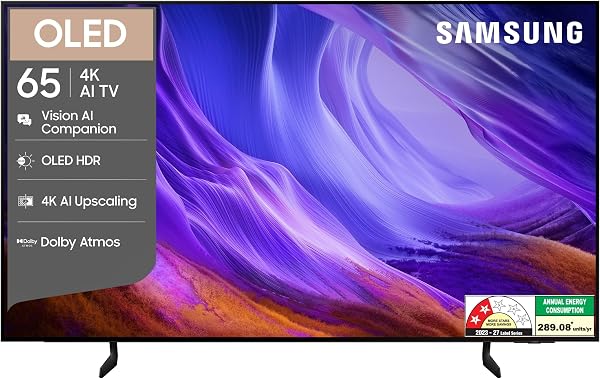 Samsung 65 inches OLED 4K Samsung Vision AI Smart TV QA65S85HAELXL