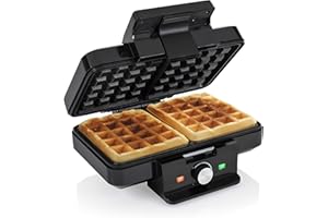 Tristar Gofrera para 2 gofres – 1000 W – Uso extraseguro – Nuevo estándar CE – Superficie antiadherente