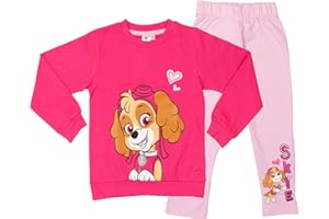 United Labels Paw Patrol Jogginganzug für Mädchen Skye Jogger Loungeset Pullover mit Hose Pink/Rosa