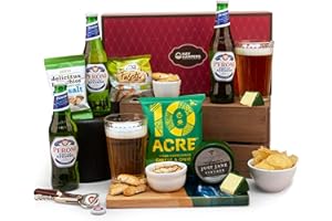 Hay Hampers Beer Gift Hamper – Beer & Snacks Gifts for Men & Women, Cheese & Beer Hampers, Hamper Gift