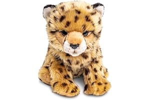 Uni-Toys - Gepard Junges, sitzend - 22 cm (Höhe) - Plüsch-Wildtier - Plüschtier, Kuscheltier