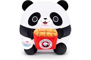 Snackles Series 2 Wave 2, Snack Swap, Panda, 35 cm Snackle by ZURU Cuddly Squishy Comfort Plush with License Snack Brand Accessory