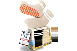 Kleinbär® Stoppersocken Kinder [6er Set] | Antirutsch Baby Socken mit Noppen - Extra Sicher & Atmungsaktiv | Unisex Socken Kinder [0-5 Jahre] - Kindersocken Alltag