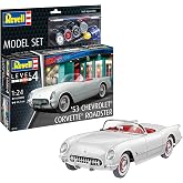 Revell Model Set 67718 '53 Chevrolet&reg; Corvette&reg; Roadster 1:24 &Ouml;l&ccedil;ekli Yapısız/Boyasız Plastik Model Kiti Contacta Profesyonel