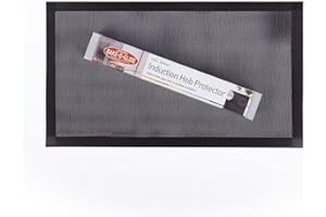 Bake-O-Glide HOB295-B EDGED Induction Hob Protector Half (2 Ring), Black, 295 x 520mm