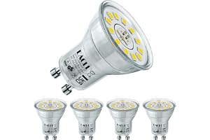 EACLL Set med 4 mini LED-lampor, GU10, vitt dagsljus, 3,5 W, ersätter halogenlampor, 50 W, 385 lm, 5 000 K, AC 230 V, flimmerfri, 120° belysningsvinkel, ej dimbar spotlight, Ø 35 mm