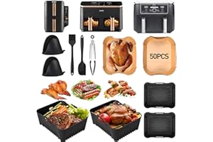 ‎YAOYIN Cosori Heißluftfritteuse Zubehör & Russell Hobbs Heißluftfritteuse Zubehör – Kompatibel mit COSORI Dual Blaze Airfryer 8,5L, Russell Hobbs 2 Kammern 9L, Ninja Double Stack XL SL400EU Airfryer Zubehör