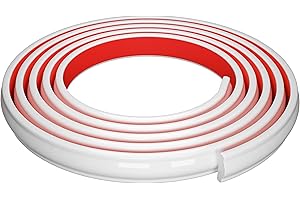 NeatiEase Molding Trim Self Adhesive, Peel and Stick Tile Trim Crown Molding Ceiling Border, Waterproof Wall Trim for Edge, Mirror, Home Decor (3 Meters, White)