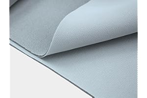 tukan-tex Tissu de ciel de toit - Vendu au mètre - 100 x 180 cm - Noir - 3 mm - Tissu ciel de réparation pour voiture, caravane, bateau (gris clair), KOPERCZARNY-1m