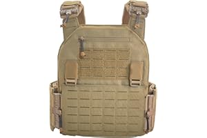 TWINFALCONS Support de Plaque Tactique Airsoft Upgrade Militaire JPC Lasercut Plate Carrier Airsoft Gilet de Protection Tactique en Nylon 1000D QRS MOLLE Compatible Avec Support de Plaque Robuste Pour Homme