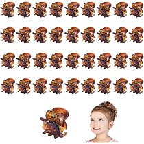 24 Mini Haarklammern Damen – Kleine Orchideen-Clips Aus Kunststoff, 1,5 Cm, Für Feine Strähnen & Styling, Schwarz