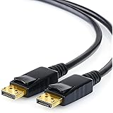CSL - 2m Ultra HD 4k Displayport 1.2v DP auf Displayport 1.2v DP Kabel - inkl. Speerfunktion - Auflösung bis zu 3840 x 2160 -