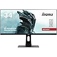 iiyama G-MASTER GB3461WQSU-B1 computer monitor 86.4 cm (34") 3440 x 1440 pixels UWQHD LED Black G-MASTER GB3461WQSU-B1, 86.4 