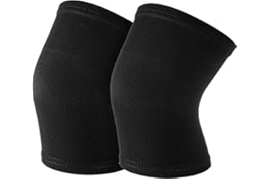 WLLHYF Genouillères pour Enfants 1 Paire de Genouillères pour Enfants Protecteurs de Genoux élastiques Respirants pour Enfants Enfants Filles garçons Basket-Ball Volley-Ball Sports (M (25-40KG))