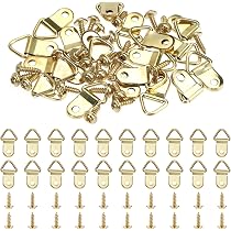 30 Bunte Metallschienen-Haken Für Bilderrahmen – 5,5 X 3,4 Cm, Ohne Bohren