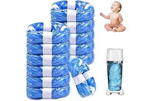 12er-Pack Nachfüllkassetten, PARPAT Windeleimer Nachfüllfolie Abdichtung Zähigkeit, 4.5M Windeleimer Geruchsdicht Kompatibel mit Meisten Windeleimern