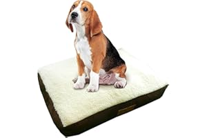 Ellie-Bo Małe legowisko dla psa 61 cm klatka dla psa/skrzyni - brązowy sztuczny zamsz/skóra owcza