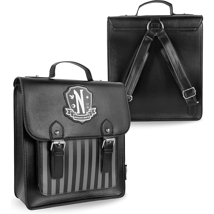 Sac Shopping WEDNESDAY Pour Femme - Noir, 50x45x10 Cm, Spacieux Et Résistant, Idéal Quotidien Et Voyages