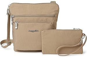 Baggallini Kieszeń crossbody, Beżowy/brązowy, Rozmiar Uniwersalny